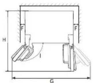 BEKO GNO46622MXPN - Platzbedarf - 2