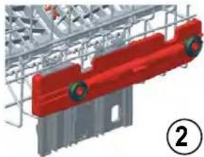 Kernau KDI 6955 SD - Top basket height adjustment while it is full - 3