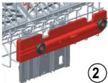 Kernau KFDW 6751.1 W - Top basket height adjustment while it is full - 3