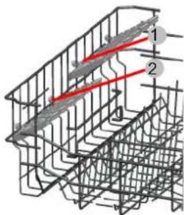 Technical diagram of a structural steel cage with labeled components and red directional arrows indicating flow or force.
