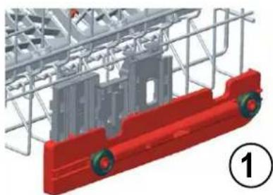 Kernau KFDW 6751.1 W - Top basket height adjustment while it is full - 2
