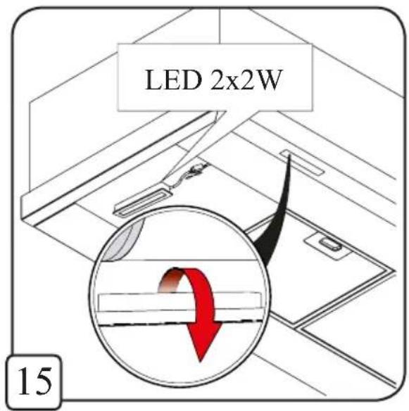 LED 2x2W 15