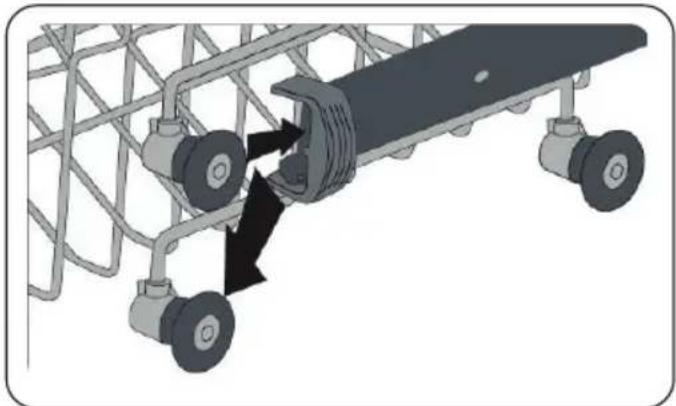 Kernau KDI 4443 I - Upper Basket Height adjustment - 2
