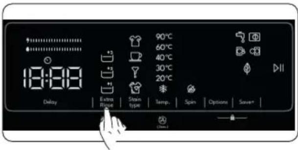 18:00 Delay Extra Range Stain type Temp. Spin Options Save*