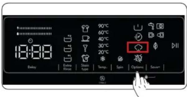 18:00 Delay Extra Rise Stam type Temp. Spin Options Save*