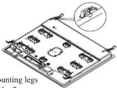 Mounting legs the figure