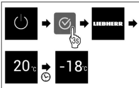 LIEBHERR GN 52Vd2i Plus - Zapnutí spotřebiče - 1