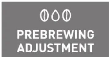 PREBREWING ADJUSTMENT