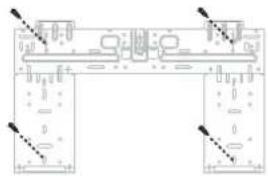 Technical diagram showing two parallel electrical or mechanical setups with labeled components and polarity indicators