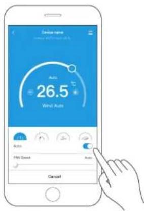 Device name 26.5 Wind Auto Auto Hi Swk Auto Cancel