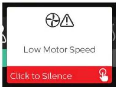 Low Motor Speed Click to Silence