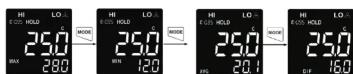 Uni-T UT301A+ - MAX/MIN/AVG/DIF Value Reading - 1