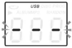 USB DISC PROG ALBUMMP3 RANDOM
