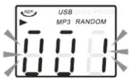 HYUNDAI RTC-513RIP - FUNKCE OPAKOVÁNÍ/NÁHODNÉHO PŘEHRÁVÁNÍ V REŽIMU MP3 (PŘI POUŽITÍ CD/USB) - 1