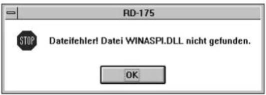 MINOLTA RD-175 - File error! Cannot find WINASPI.DLL - 1