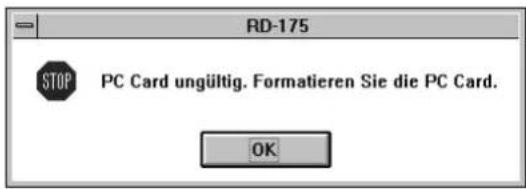 MINOLTA RD-175 - Initialising the PC card - 1