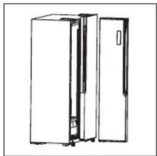 Philco PXISBSWI 513 ENW - Demontáž dvířek - 3