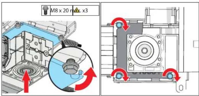 M8 x 20 max. x3
