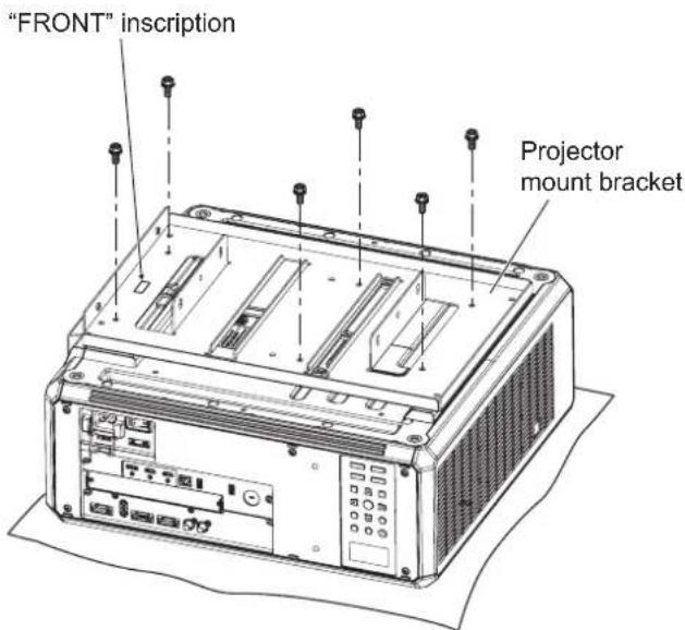 PANASONIC ET-PKD521B - Installing the bracket to the projector - 1