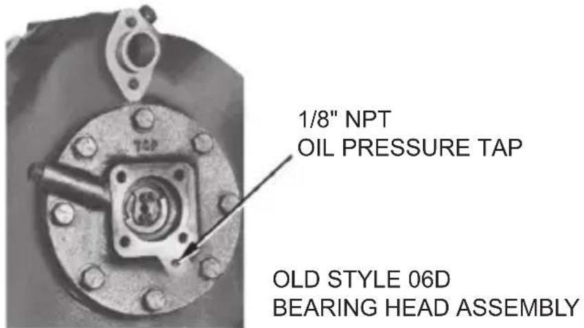 1/8" NPT OIL PRESSURE TAP OLD STYLE 06D BEARING HEAD ASSEMBLY