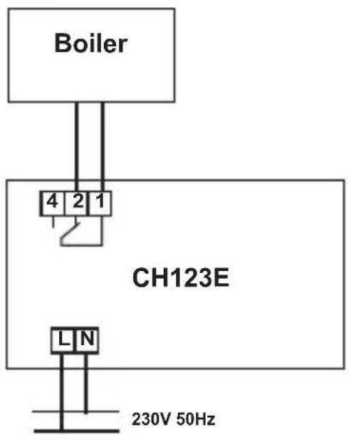 Boiler 4 2 1 CH123E L N 230V 50Hz