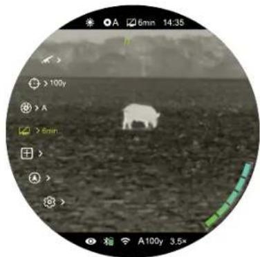 InfiRay BOLT TH50C V2 - Set automatic standby status and time - 1