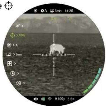 InfiRay BOLT TH50C V2 - Select or customize zero distance - 1