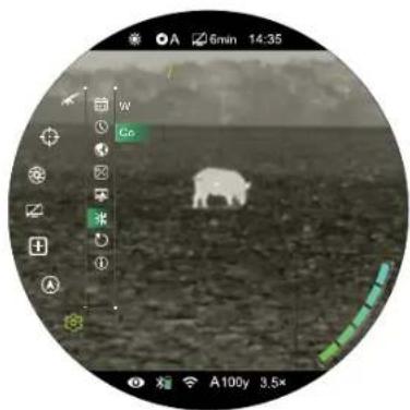 InfiRay BOLT TH50C V2 - Set the image temperature - 1