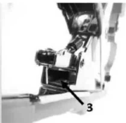 Close-up of a robotic arm joint with labeled parts (no text or symbols visible)