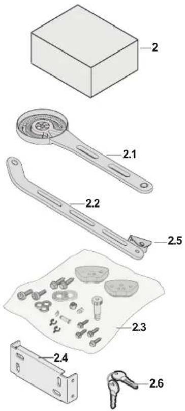 Exploded view diagram of a mechanical assembly with numbered parts for identification