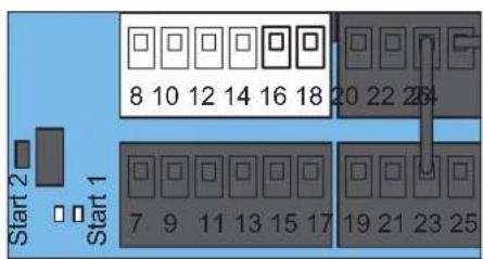 Start 2 Start 1 8 10 12 14 16 18 20 22 23 7 9 11 13 15 17 19 21 23 25