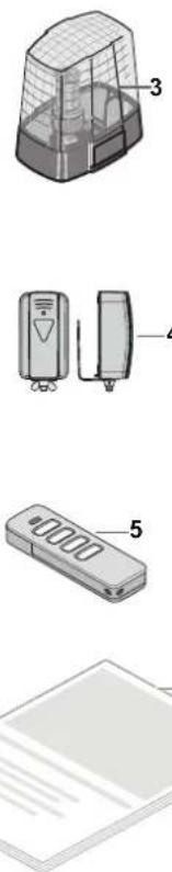Sommer Twist AM - Scope of delivery of set for 1-wing gates - 3