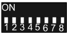 Sommer Twist AM - Setting options for the DIP switches - 1
