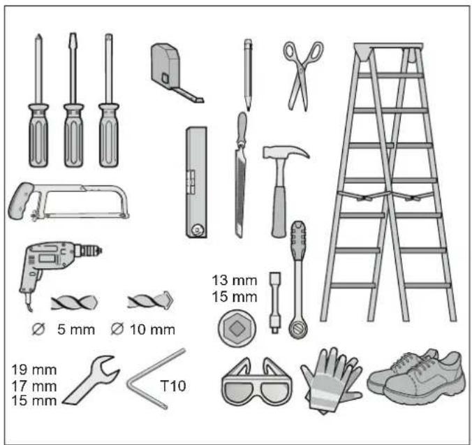 Ø 5 mm Ø 10 mm 13 mm 15 mm 19 mm 17 mm 15 mm T10