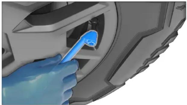 TESLA Cybertruck (2025) - Checking and Adjusting Tire Pressures - 2