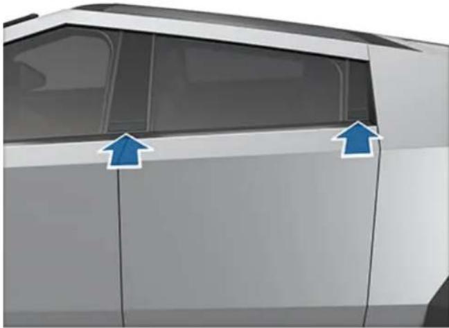 TESLA Cybertruck (2025) - Opening and Closing Doors from Outside - 1