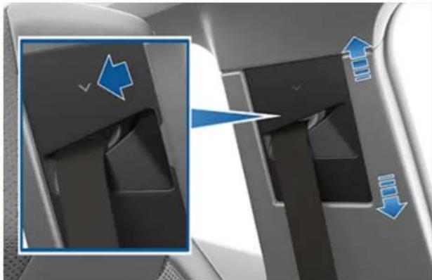 TESLA Cybertruck (2025) - To Adjust the Shoulder Anchor Height - 1
