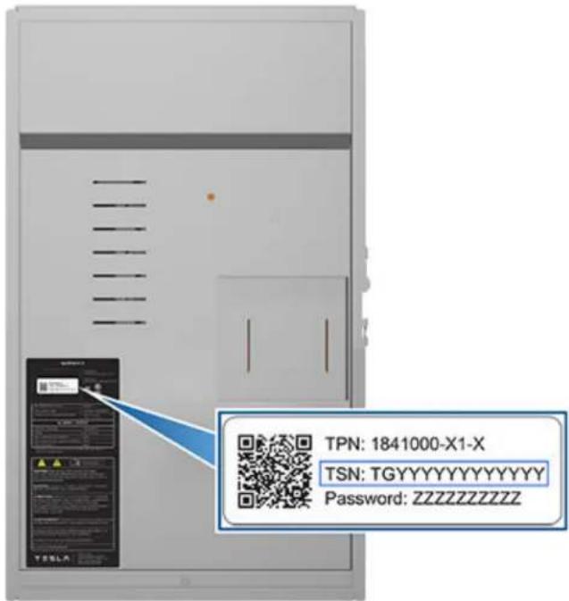 TPN: 1841000-X1-X TSN: TGYYYYYYYYYYY Password: ZZZZZZZZZZZZ