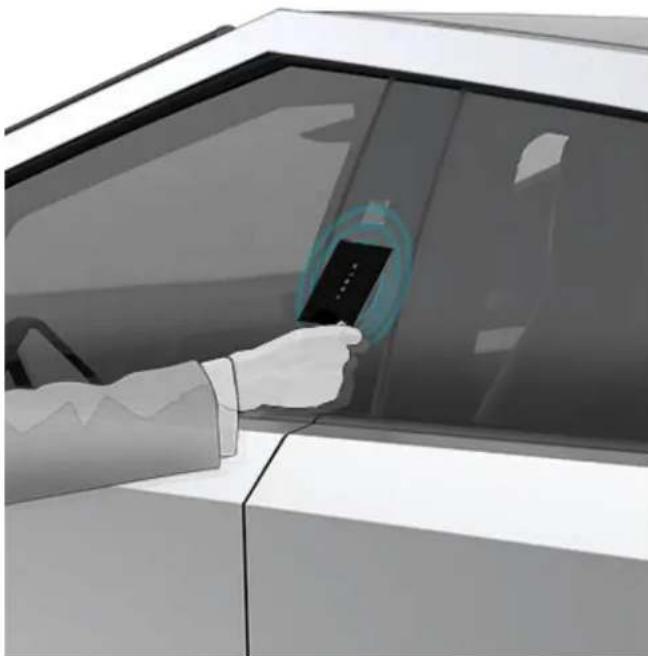 TESLA Cybertruck (2025) - Key Card - 1