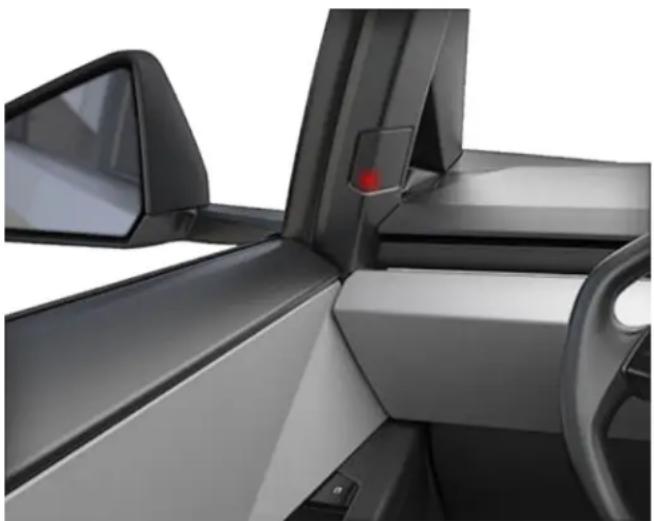 TESLA Cybertruck (2025) - Blind Spot Warning Light - 1