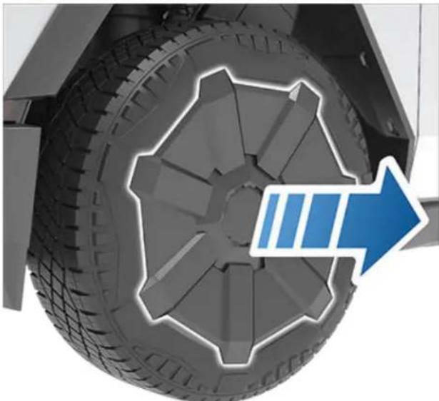 TESLA Cybertruck (2025) - Removing and Installing Wheel Covers - 1