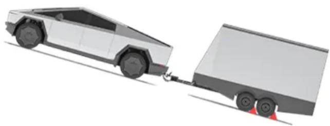 TESLA Cybertruck (2025) - Parking with a Trailer - 1