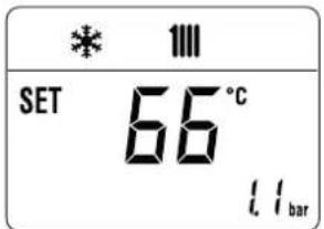 * 1111 SET 66°C L1 bar