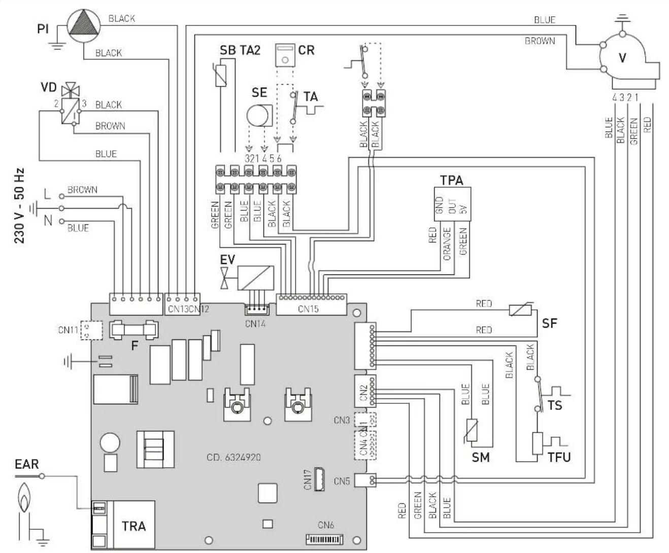 SIME Hermann Format Slim HE 25 T - Wiring diagram - 1