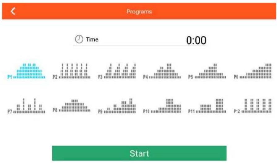 Programs Time 0:00 P1 P2 P3 P4 P5 P6 P7 P8 P9 P10 P11 P12 Start