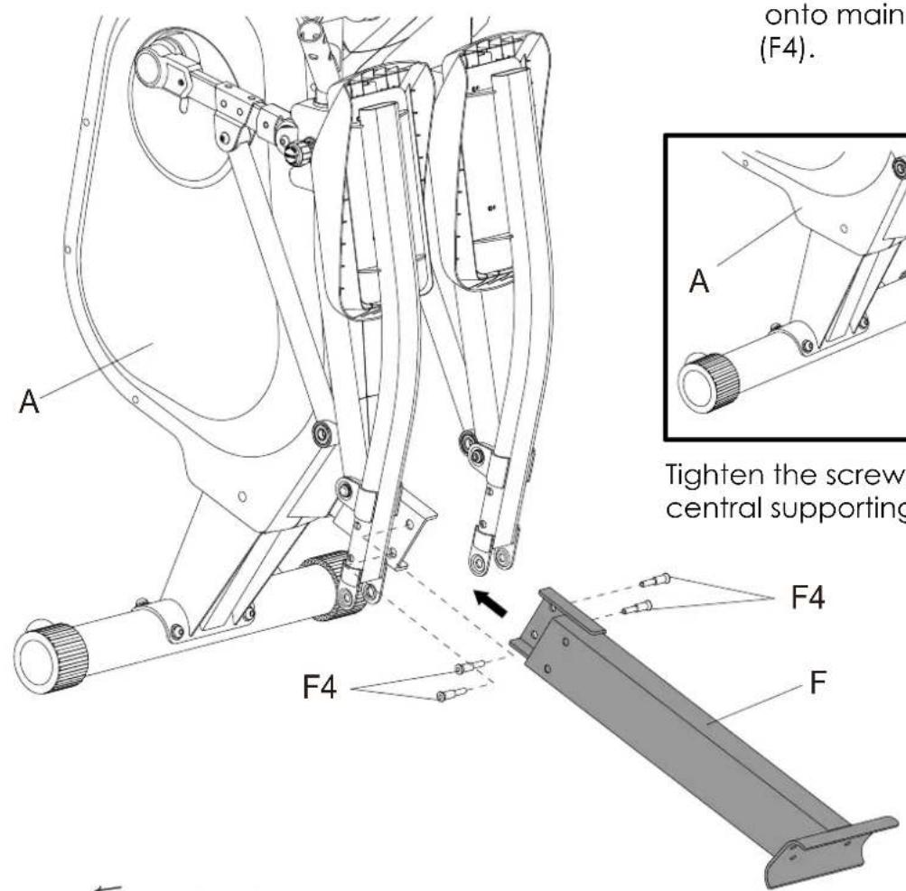 onto main (F4). A A Tighten the screw central supporting F4 F4 F