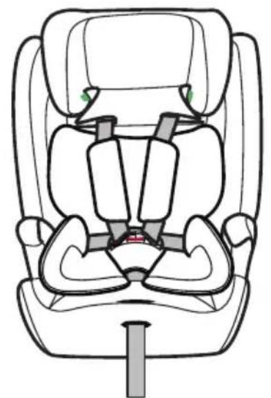 Caretero Cosy i-Size - Point vehicle belt / Pas punktowy pojazdu / Punkt Fahrzeugspur - 3