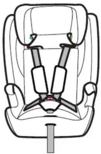 Caretero Cosy i-Size - Point vehicle belt / Pas punktowy pojazdu / Punkt Fahrzeugspur - 4