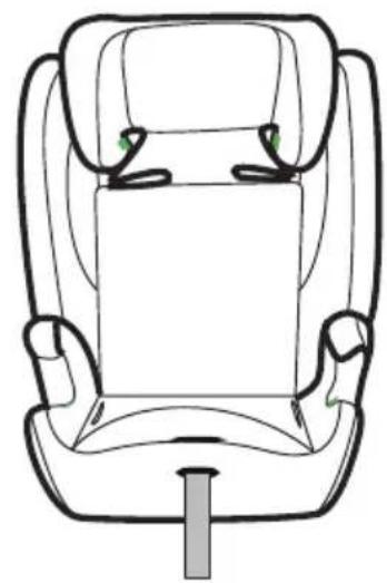 Caretero Cosy i-Size - Point vehicle belt / Pas punktowy pojazdu / Punkt Fahrzeugspur - 5