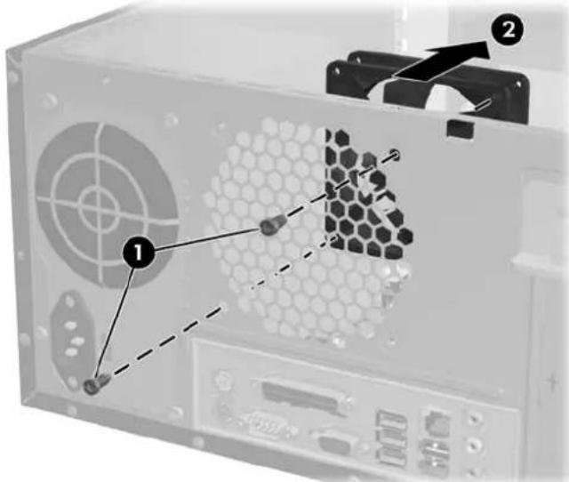 Diagram of a computer drive showing labeled components including a hexagonal grid, screwdriver, and drive casing